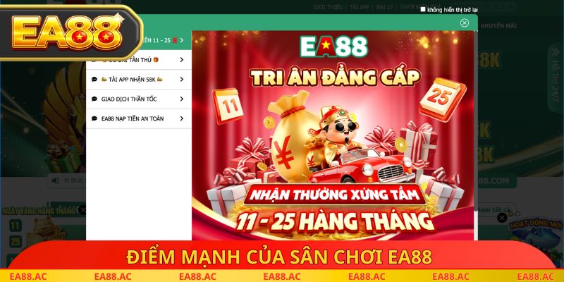 Điểm mạnh của sân chơi EA88